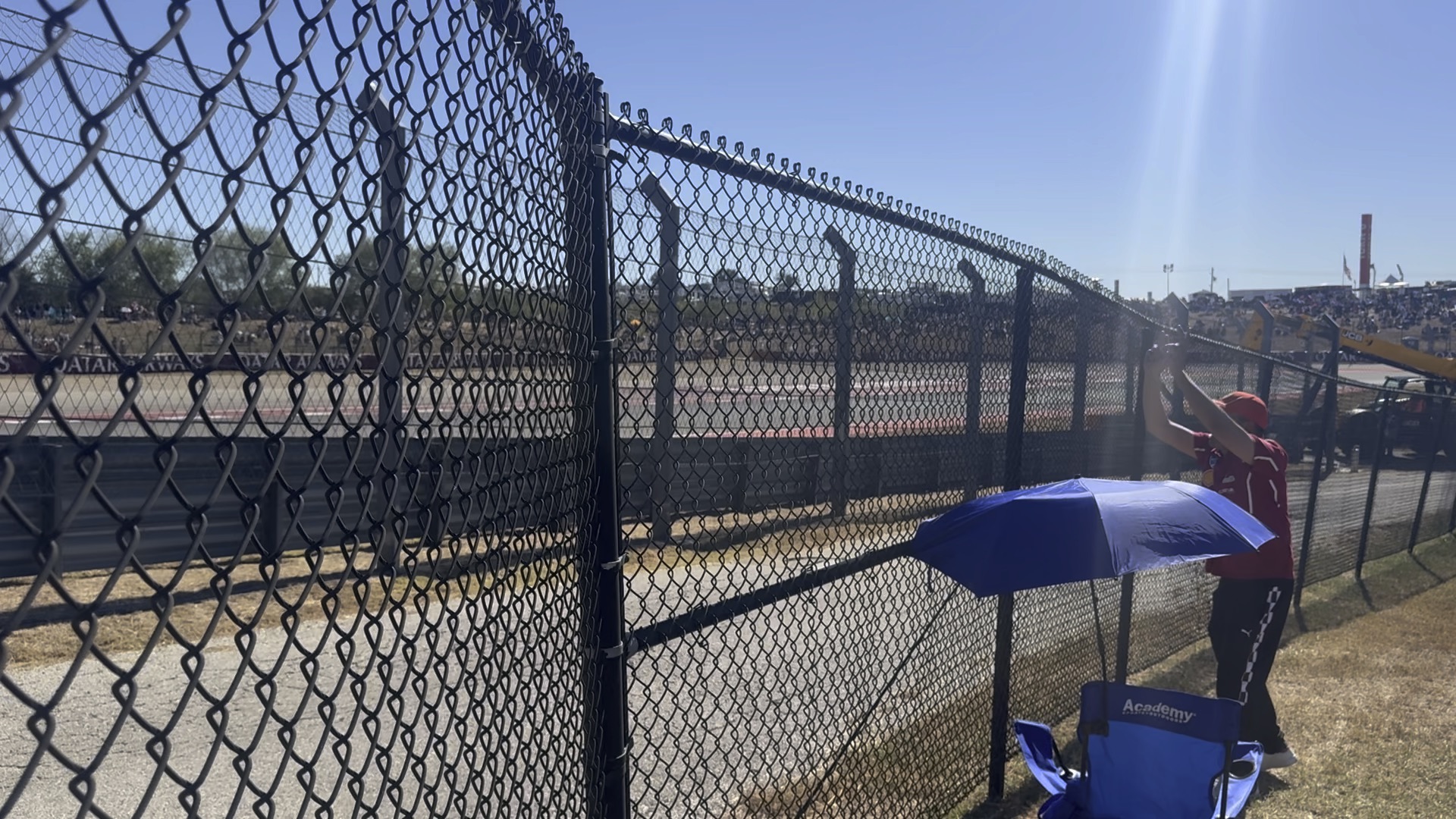 Chain link temporary fence panels on a construction site in Anaheim